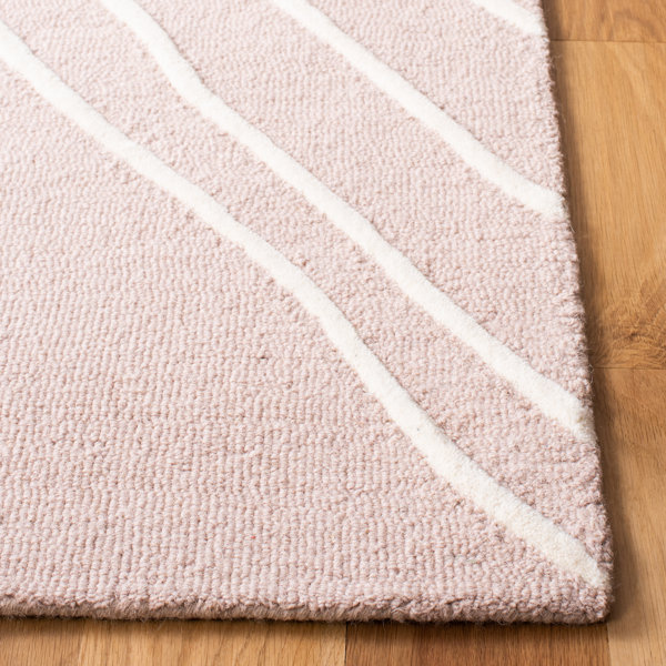 Davey Handmade Wool Ivory/Light Pink Rug & Reviews AllModern